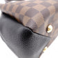 LOUIS VUITTON Brittany Damier Ébène Handbag, Leather and PVC, Brown, 2-Way