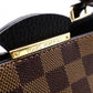 LOUIS VUITTON Brittany Damier Ébène Handbag, Leather and PVC, Brown, 2-Way
