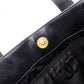 CHANEL Wild stitch Tote Bag leather black USED Women