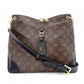 LOUIS VUITTON Odeon NM MM Monogram Canvas Shoulder Bag, Leather and PVC, Brown