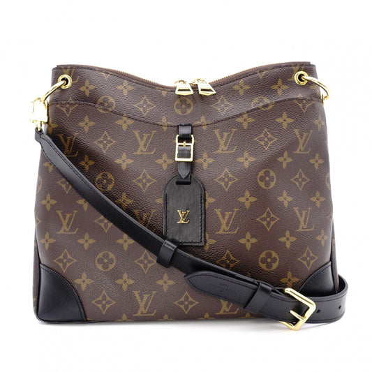 LOUIS VUITTON Odeon NM MM Monogram Canvas Shoulder Bag, Leather and PVC, Brown