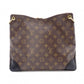 LOUIS VUITTON Odeon NM MM Monogram Canvas Shoulder Bag, Leather and PVC, Brown
