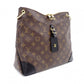 LOUIS VUITTON Odeon NM MM Monogram Canvas Shoulder Bag, Leather and PVC, Brown