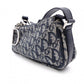 Christian Dior Trotter Shoulder Bag Canvas Navy