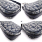 Christian Dior Trotter Shoulder Bag Canvas Navy