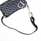 Christian Dior Trotter Shoulder Bag Canvas Navy