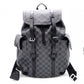 LOUIS VUITTON Christopher PM Damier Graphite Backpack, PVC, Gray, Men's