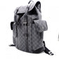 LOUIS VUITTON Christopher PM Damier Graphite Backpack, PVC, Gray, Men's