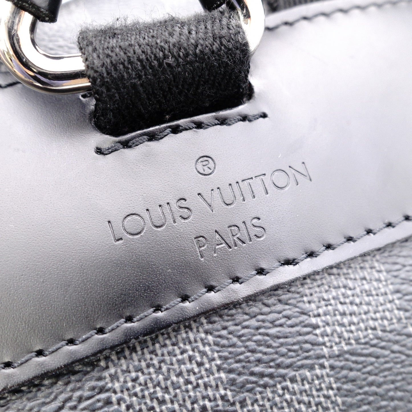 LOUIS VUITTON Christopher PM Damier Graphite Backpack, PVC, Gray, Men's