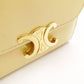 CELINE Triomphe Bifold Wallet Leather Yellow Gold Hardware