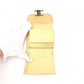 CELINE Triomphe Bifold Wallet Leather Yellow Gold Hardware