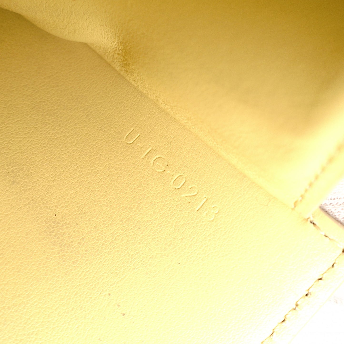 CELINE Triomphe Bifold Wallet Leather Yellow Gold Hardware