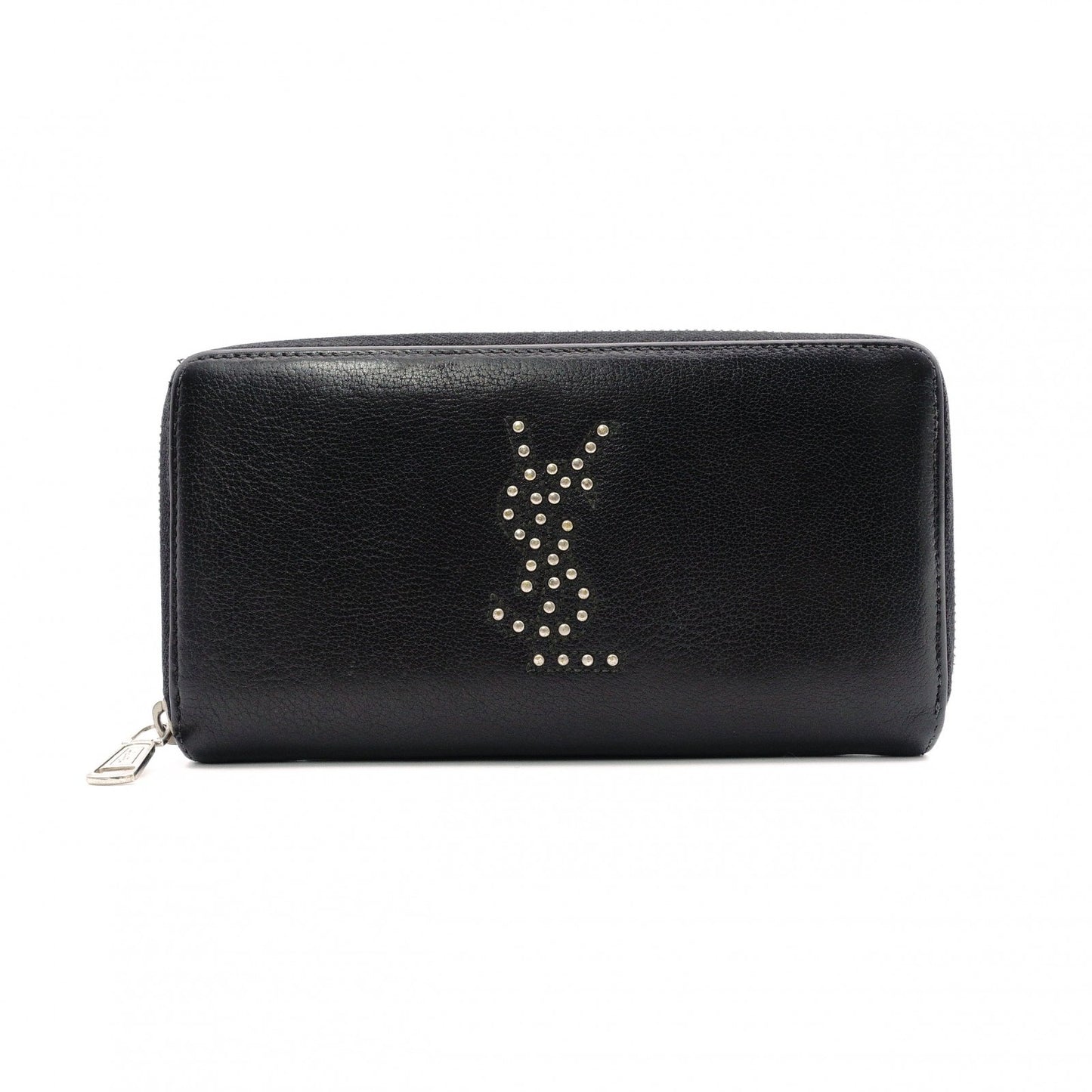 SAINT LAURENT Cassandra Long Wallet Leather Black