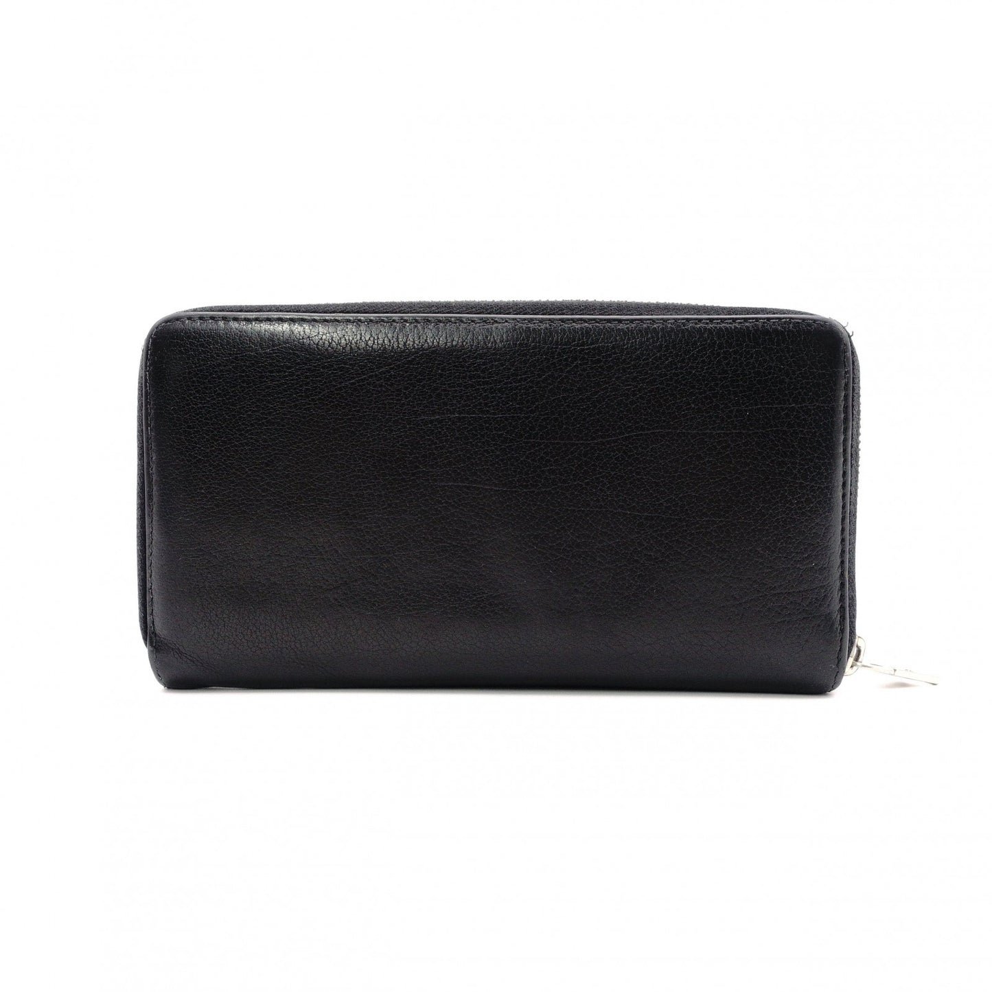 SAINT LAURENT Cassandra Long Wallet Leather Black