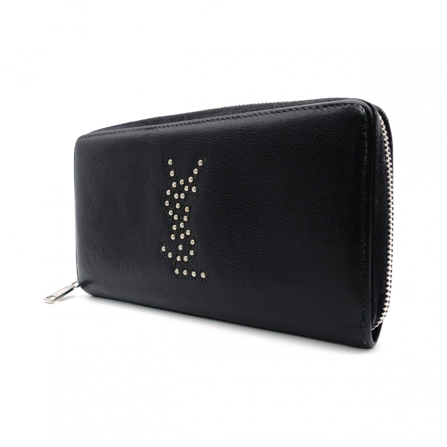 SAINT LAURENT Cassandra Long Wallet Leather Black