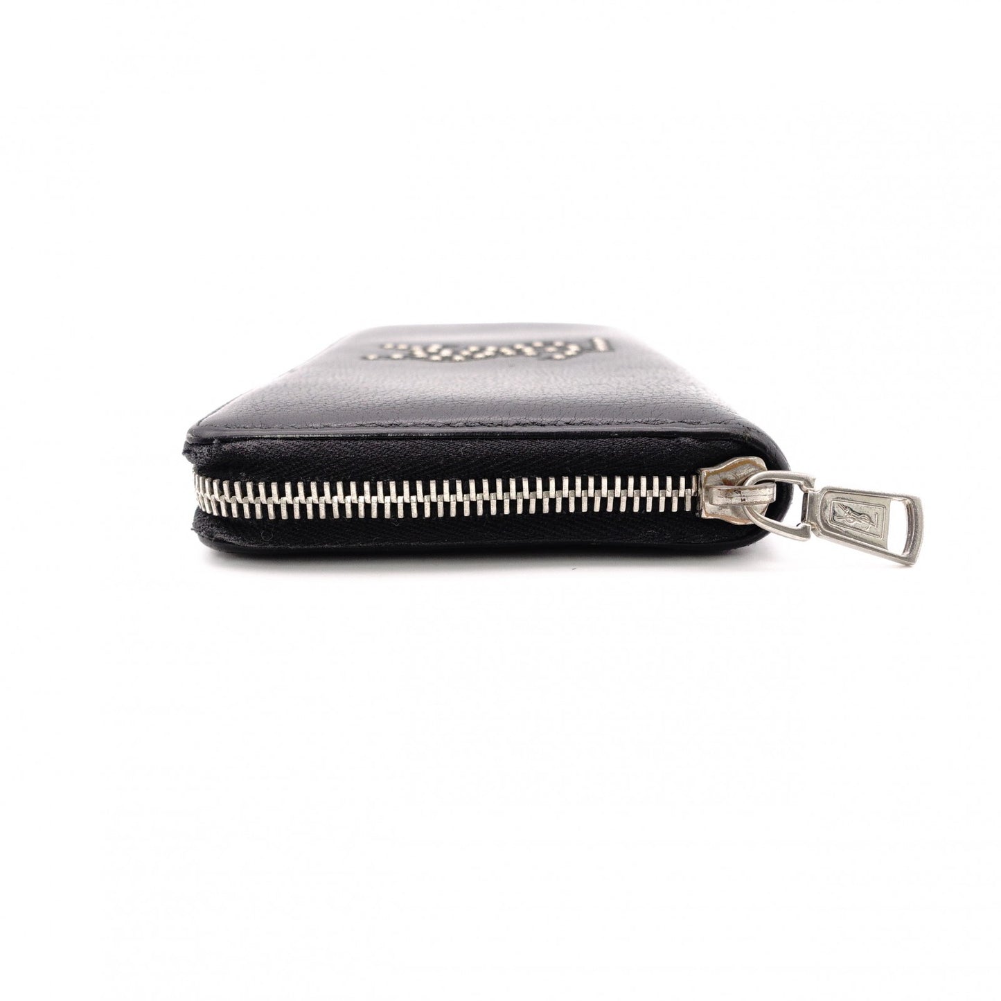 SAINT LAURENT Cassandra Long Wallet Leather Black