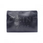 CELINE Clutch Bag, Leather, Black, Phoebe Era, Big Logo, Black, Men's, Pouch, Women's