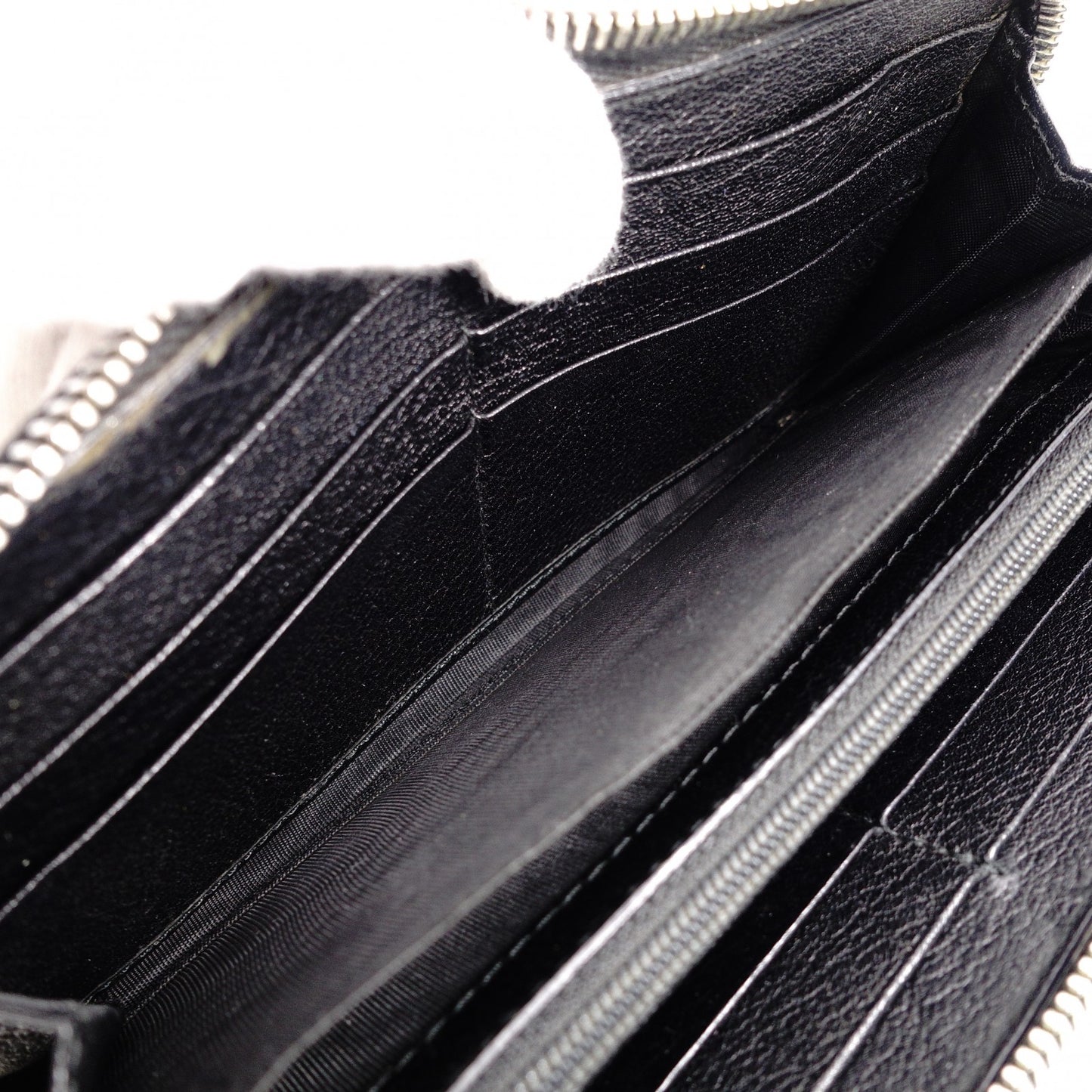 SAINT LAURENT Cassandra Long Wallet Leather Black