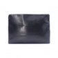 CELINE Clutch Bag, Leather, Black, Phoebe Era, Big Logo, Black, Men's, Pouch, Women's