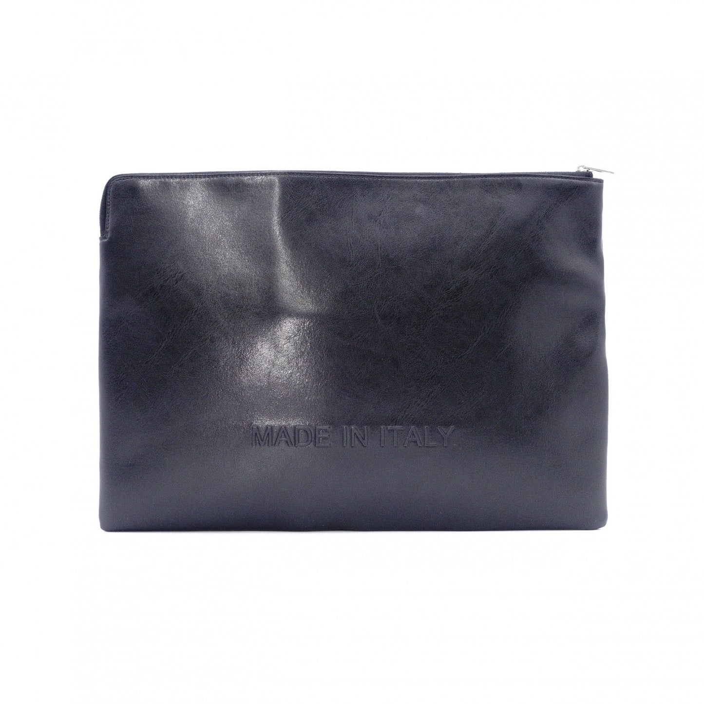 CELINE Clutch Bag, Leather, Black, Phoebe Era, Big Logo, Black, Men's, Pouch, Women's