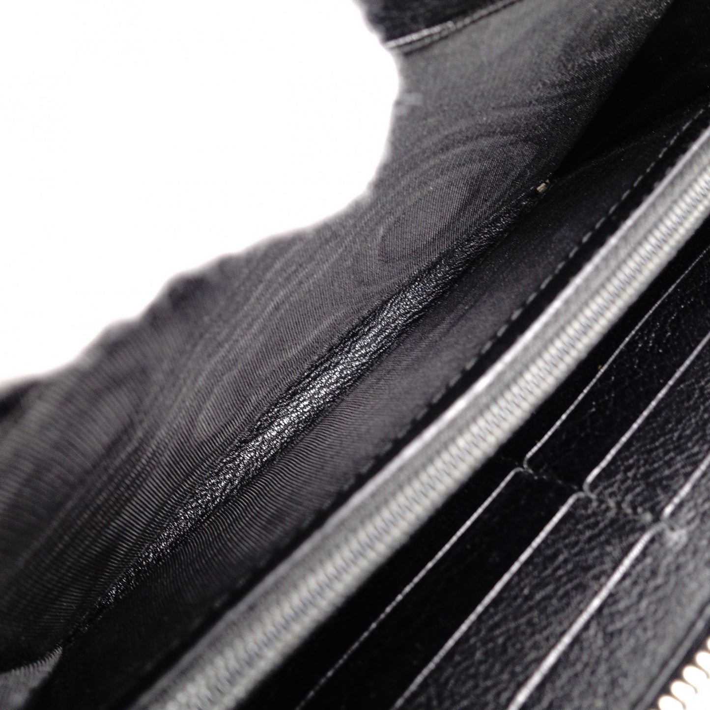 SAINT LAURENT Cassandra Long Wallet Leather Black