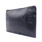 CELINE Clutch Bag, Leather, Black, Phoebe Era, Big Logo, Black, Men's, Pouch, Women's