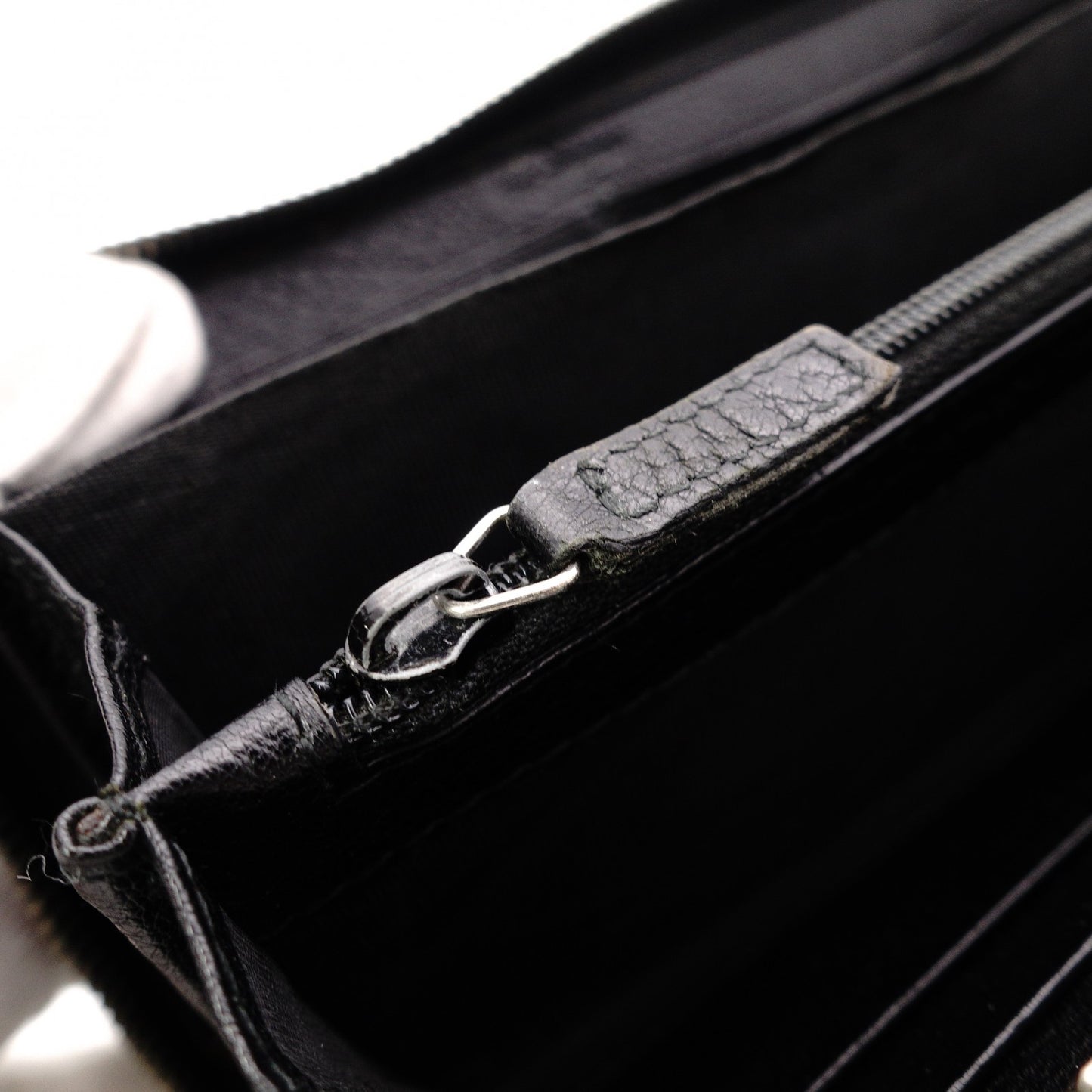 SAINT LAURENT Cassandra Long Wallet Leather Black