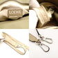 LOEWE Puzzle Bag Medium Handbag Leather Khaki Beige 2-Way Shoulder Bag Silver Hardware 7-8-122