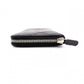 CHANEL Round Fastener Matelassé Long Wallet Leather Black