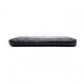 CHANEL Round Fastener Matelassé Long Wallet Leather Black