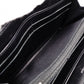 CHANEL Round Fastener Matelassé Long Wallet Leather Black