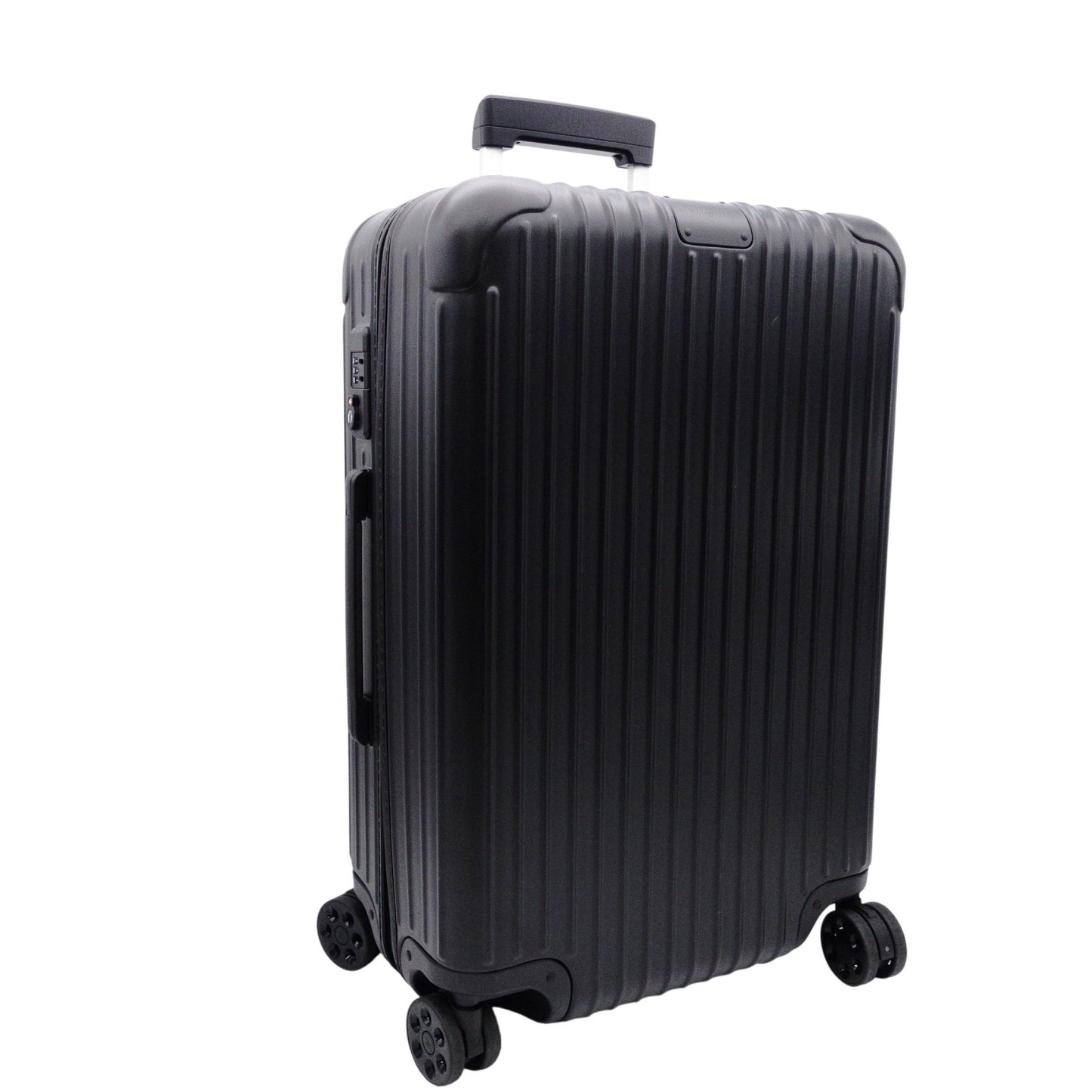 RIMOWA Check-In M 60L 832.63.63.4 Essential Carry-On Suitcase, Polycarbonate, Matte Black