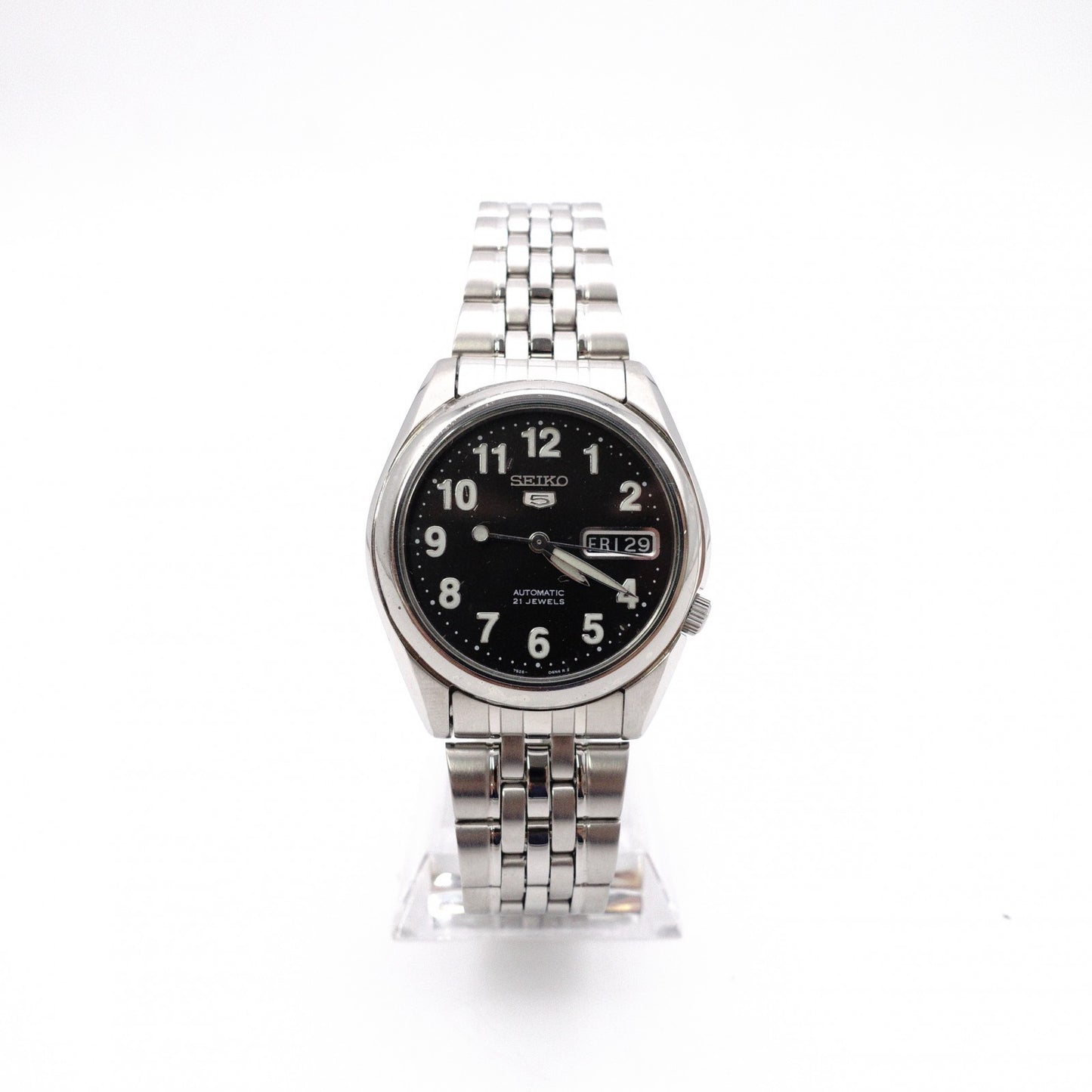 SEIKO Automatic SNK381KI Seiko 5 Watch, Stainless Steel, Silver