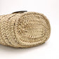 LOEWE Basket Handbag Leather/Raffia Beige Yellow