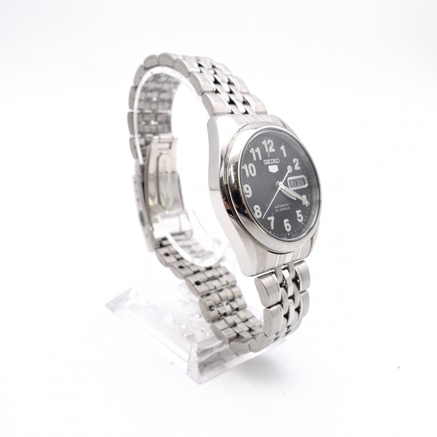 SEIKO Automatic SNK381KI Seiko 5 Watch, Stainless Steel, Silver