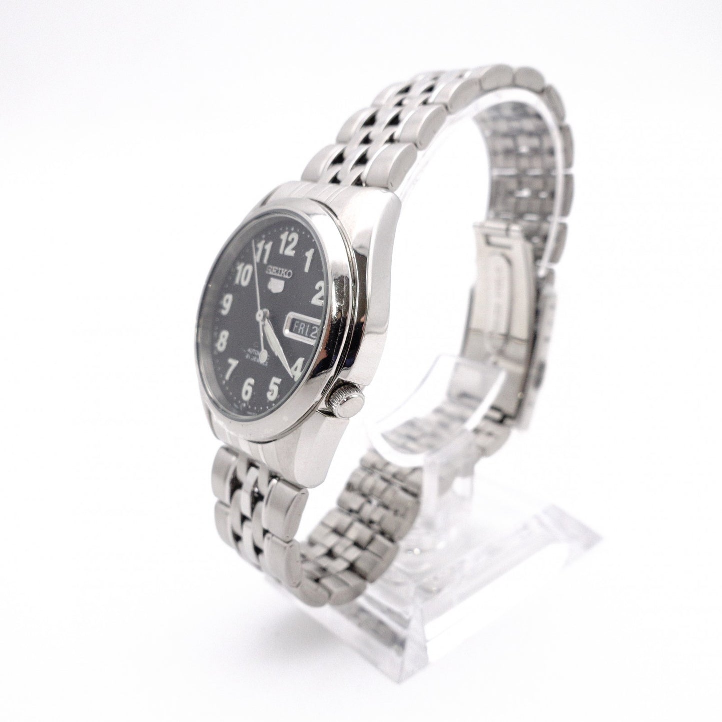SEIKO Automatic SNK381KI Seiko 5 Watch, Stainless Steel, Silver