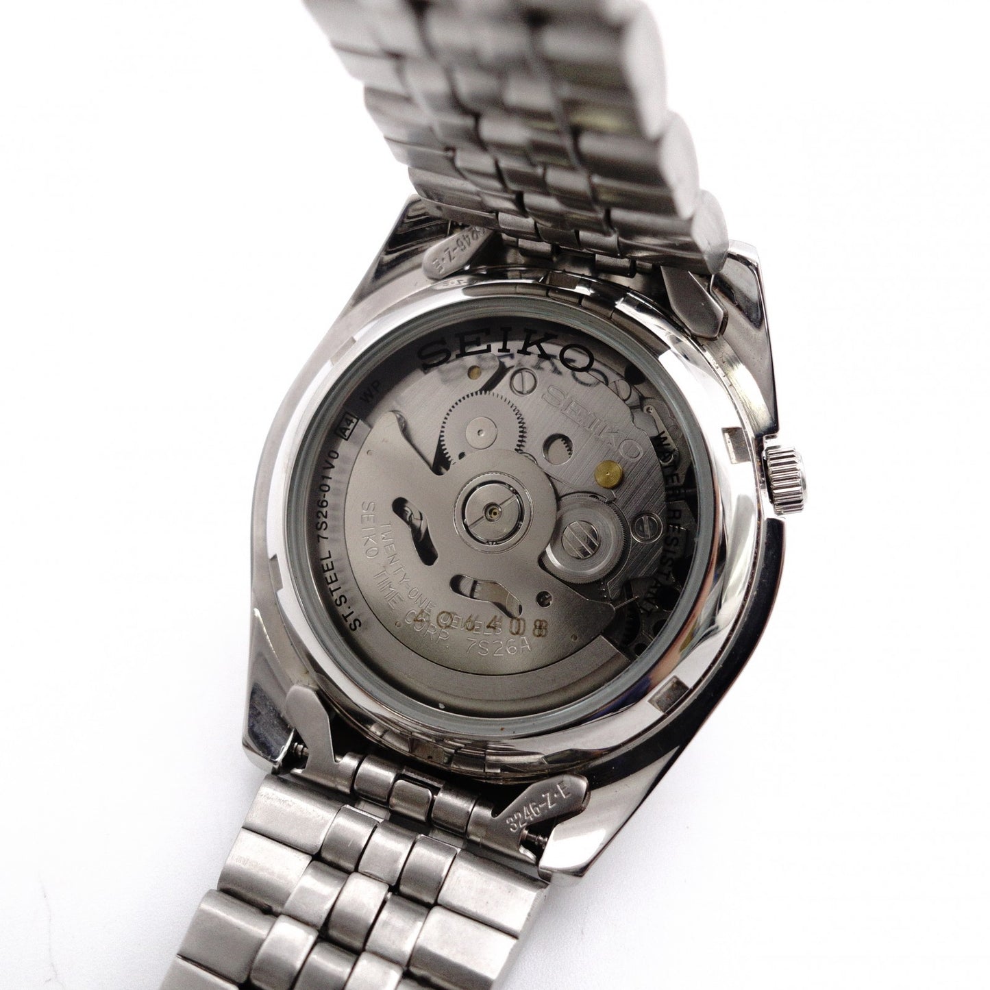 SEIKO Automatic SNK381KI Seiko 5 Watch, Stainless Steel, Silver