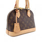 LOUIS VUITTON Alma BB Monogram Canvas Shoulder Bag with Leather and PVC Accents in Brown Tones (2-Way)