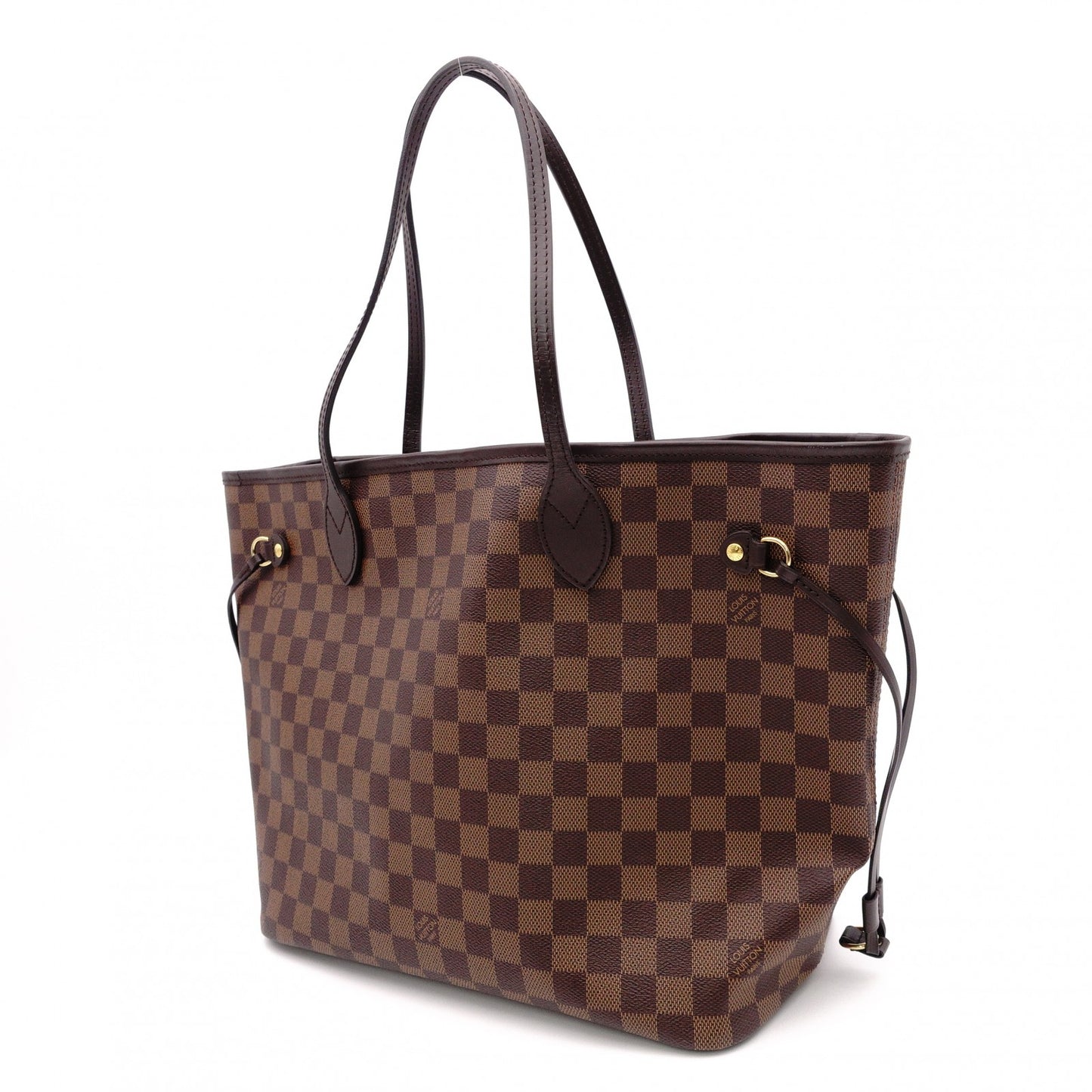 LOUIS VUITTON Neverfull Damier Ébène Shoulder Bag in Brown