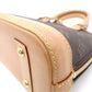 LOUIS VUITTON Alma BB Monogram Canvas Shoulder Bag with Leather and PVC Accents in Brown Tones (2-Way)