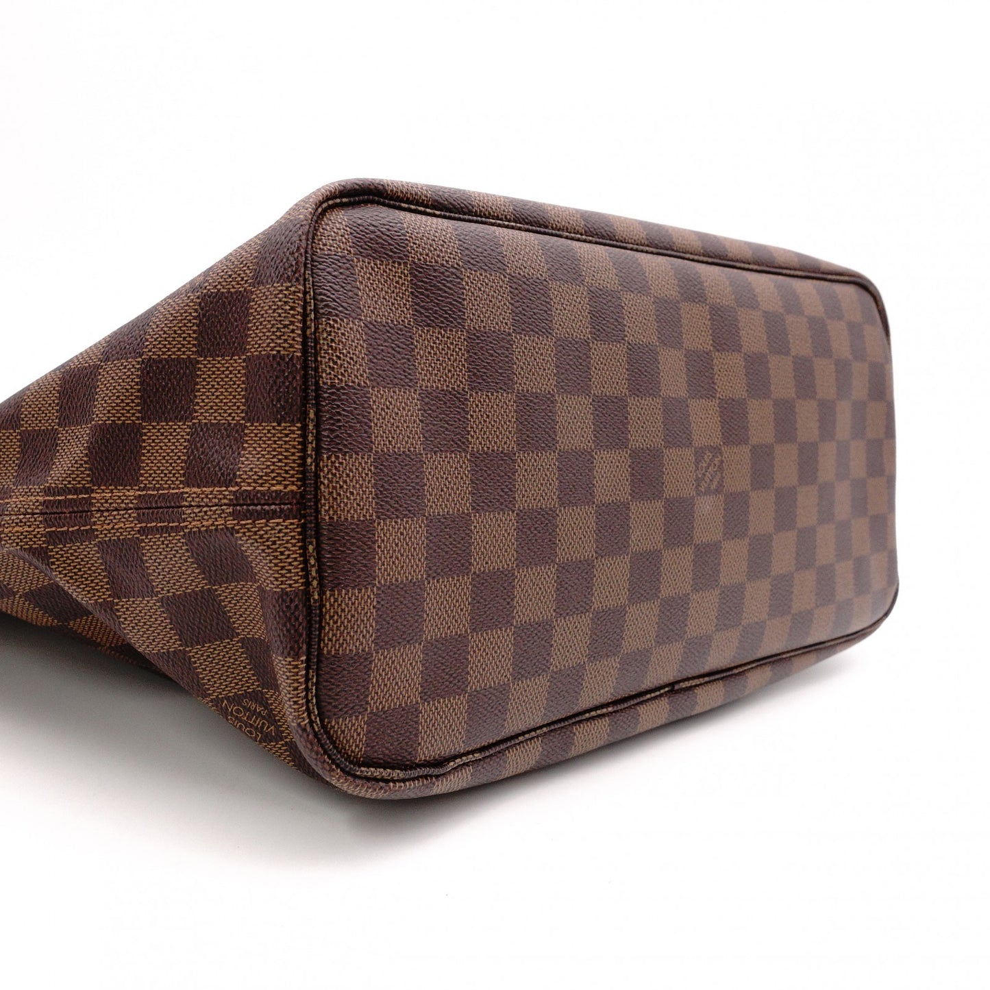 LOUIS VUITTON Neverfull Damier Ébène Shoulder Bag in Brown