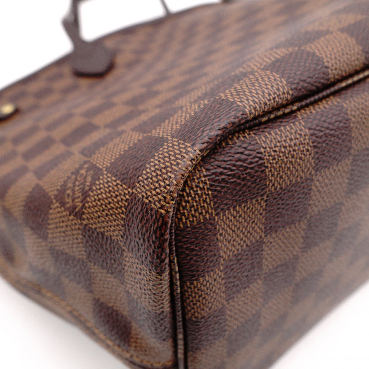 LOUIS VUITTON Neverfull Damier Ébène Shoulder Bag in Brown
