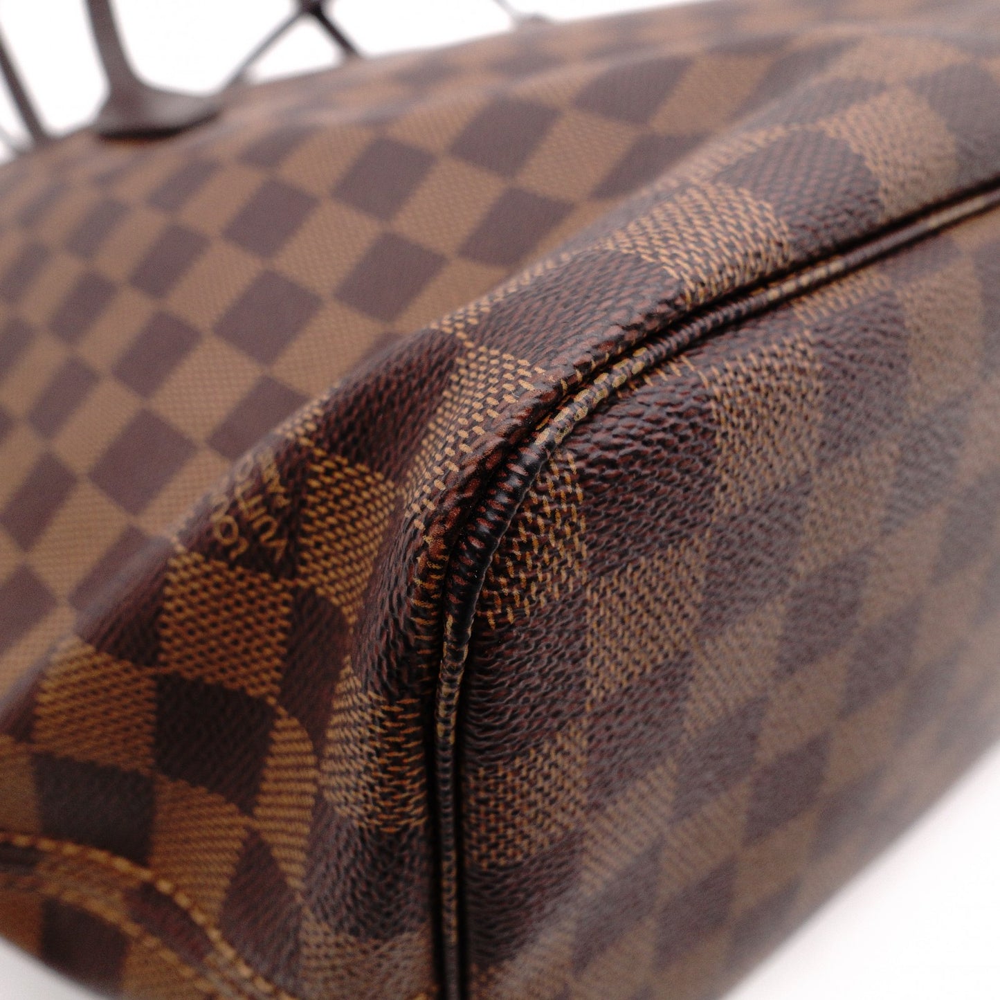 LOUIS VUITTON Neverfull Damier Ébène Shoulder Bag in Brown