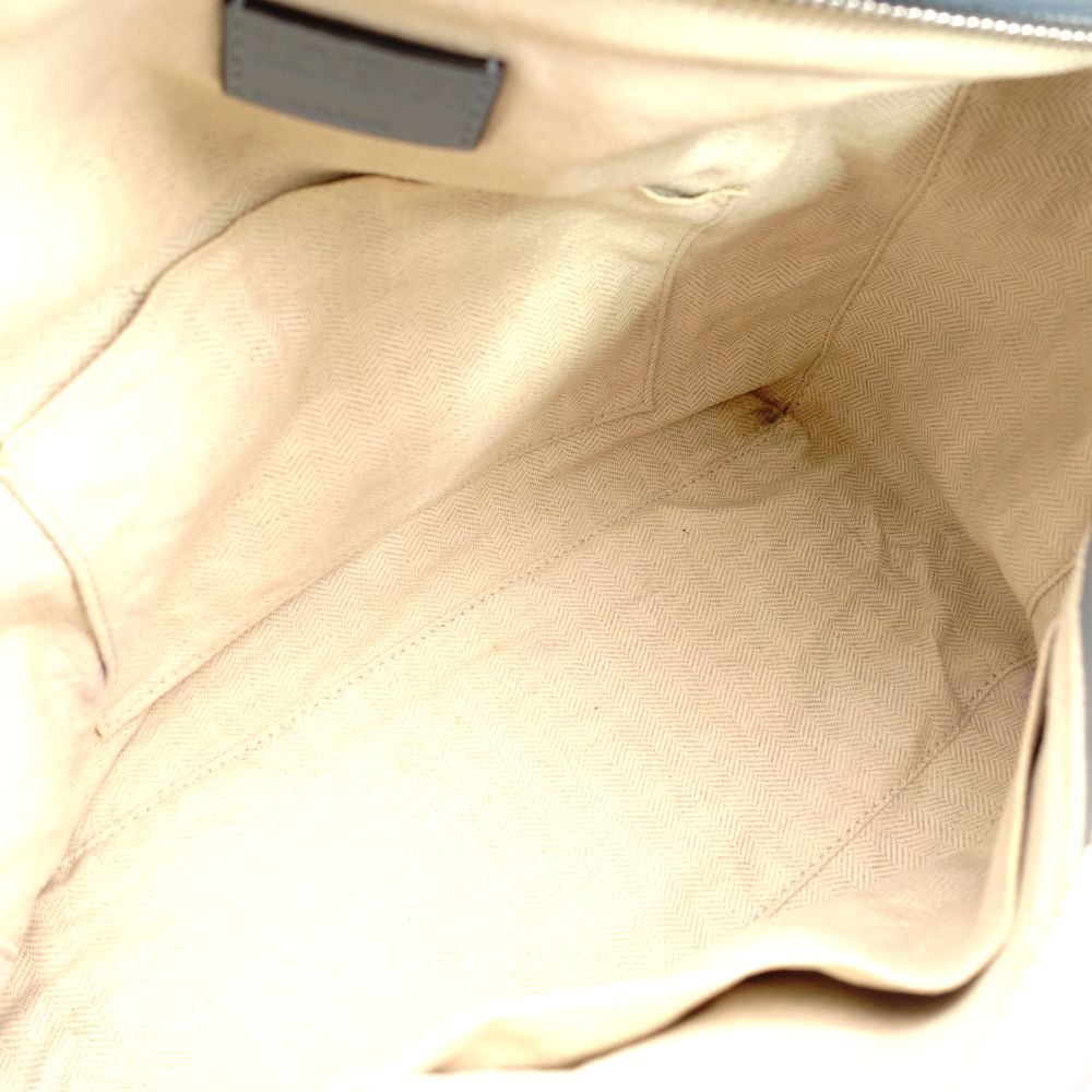 LOEWE Puzzle Bag Medium Handbag Leather Light Blue 2-Way Shoulder Bag Silver Hardware 7-10-328