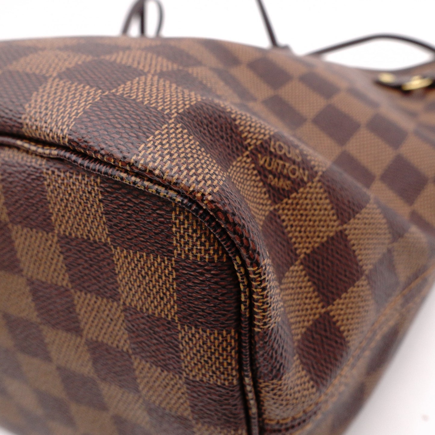 LOUIS VUITTON Neverfull Damier Ébène Shoulder Bag in Brown