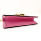 GUCCI Sylvie Chain Shoulder Bag Leather Pink Crossbody Gold Hardware 7-8-765