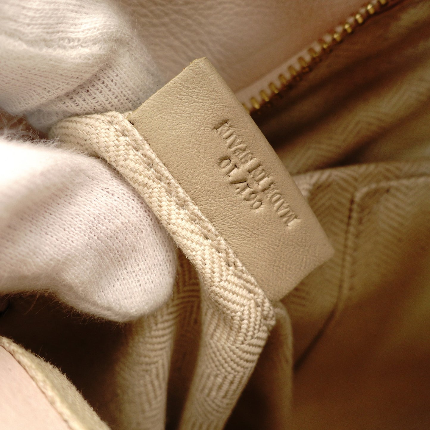 LOEWE Puzzle Bag Medium Handbag Leather Suede Pink Beige 2-Way Shoulder Bag Silver Hardware 7-11-188