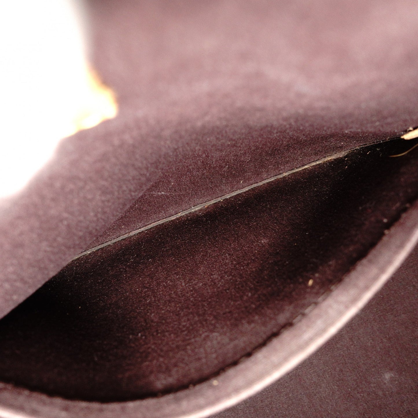 LOUIS VUITTON Alma PM Vernis Handbag, Patent Leather, Amaranth (Bordeaux)
