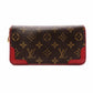 Louis Vuitton Retiro Zippy Wallet Monogram Red