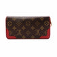 Louis Vuitton Retiro Zippy Wallet Monogram Red